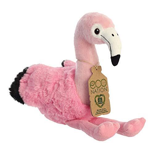 Aurora 35005, Eco Nation Flamingo, 9.5In, Zacht speelgoed, Roze