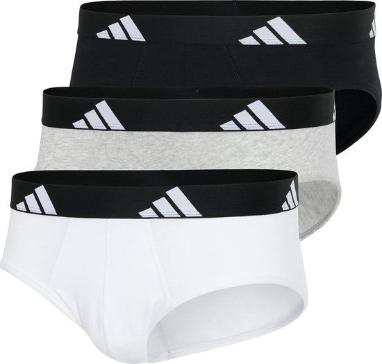 Adidas Sportswear Active Flex Cotton Slips Heren Onderbroek Zwart / Grijs / Wit