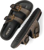 Mexx Reilly Penny Slippers - Dames - Zwart - Maat 38