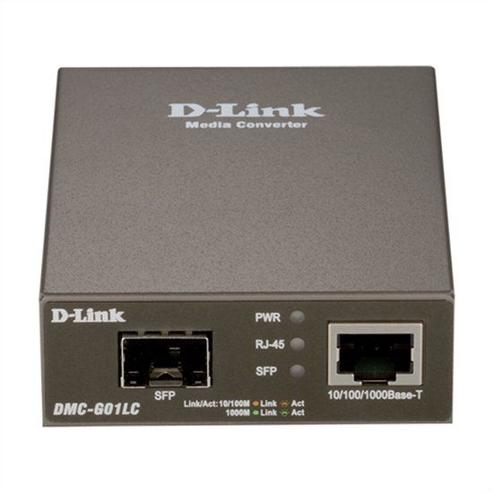 D-Link DMC-G01LC/E - Netwerk media converter - Gigabit Ethernet - Grijs