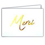 Panoramakaart MERCI Gold Panoramakaart op witte achtergrond