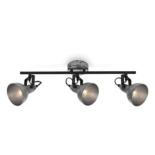 Briloner - Plafondspot vintage - 3x E14 - Silver-Crafted