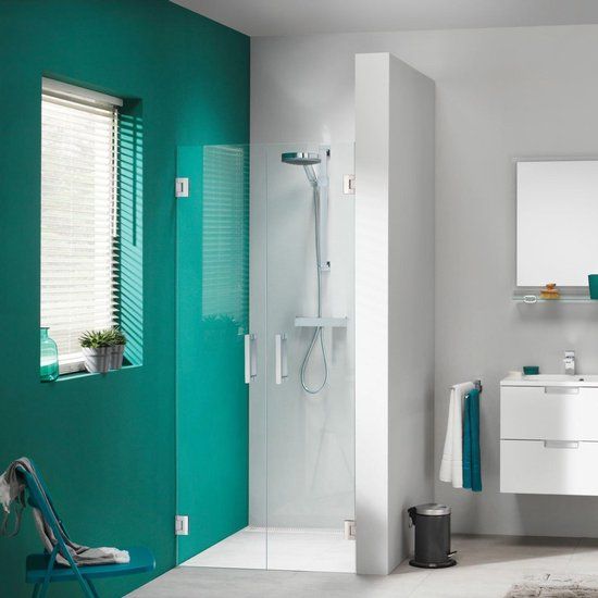 Sealskin I AM Pendeldeuren 90x200cm - Chroom zilver hoogglans - 8mm helder glas met antikalk