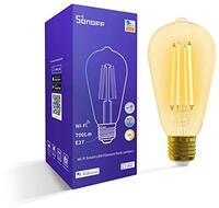 Sonoff WiFi Smart LED-lamp B02-F-ST64, E27, 7W, 700Lm, 1800K-5000K, tweekleurig, helderheid en kleurtemperatuur instelbaar, Alexa ondersteund, 2,4G WiFi & app-bediening, geen hub vereist