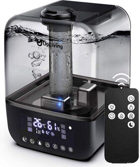 UpLiving Luchtbevochtiger met Aromatherapie - 32m² - Zwart/Grijs