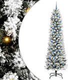 vidaXL Sapin de Noël artificiel Blanc 240 cm PVC et Métal et Plastique
