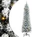 vidaXL Sapin de Noël artificiel Blanc 240 cm PVC et Métal et Plastique