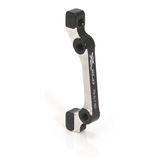 XLC BR-X23 Unisex Schijfremadapter voor PM-Rem, Zwart, Zilver, Unisize