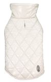 Record - Gabrielle regenjas voor honden, elegant met fleece binnenkant en glanzende afwerking, klittenbandsluiting, gat voor de riem. Beschermt tegen regen en kou, maximaal comfort | Poeder, 4XL