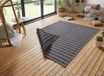 Tapeso Design binnen & buiten vloerkleed Delilia - grijs/antraciet 120x170 cm
