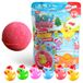 ZIMPLI Grande bombe de bain, surprise, canard de Noël, 1 sur 6 jouets à collectionner, jouet de bain pour enfants
