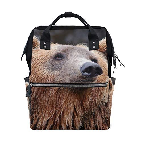 MONTOJ Animal Brown Bear canvas Reistas Campus Rugzak - 5701637646542
