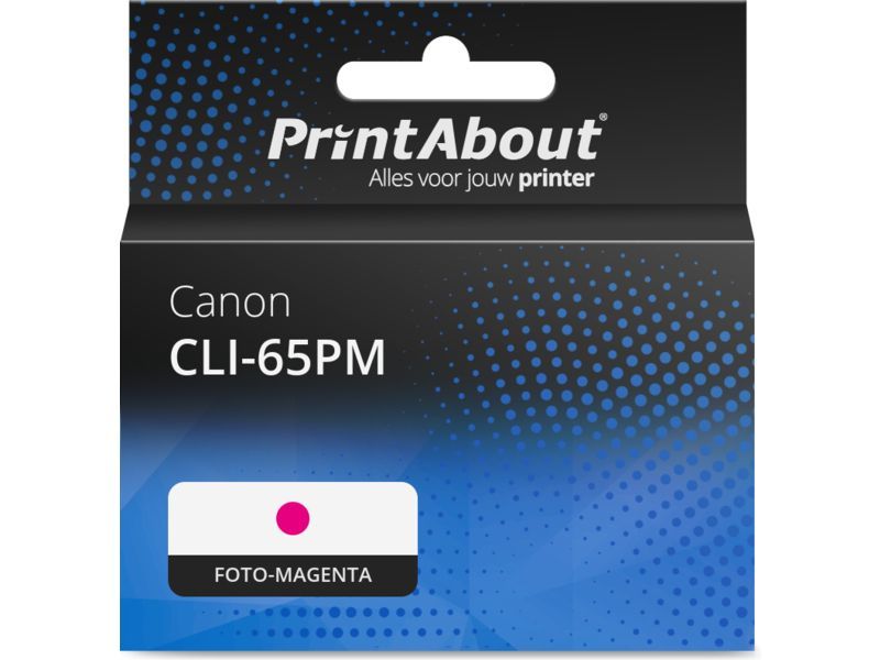 PrintAbout Inktcartridge CLI-65PM Foto-magenta geschikt voor Canon