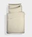 Bianca Plain Dyed Cream beddengoedset voor 135 cm brede bedden, 100% percale katoen