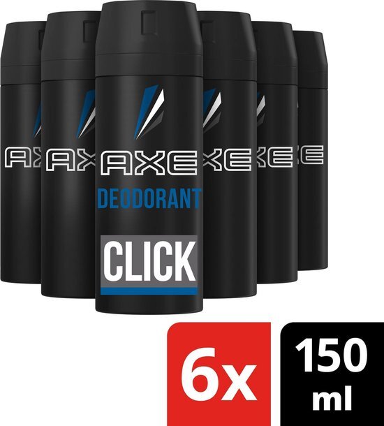 AXE Deodorant Bodyspray Click - 6 x 150ML Voordeelverpakking