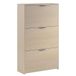 Habitdesign Schoenenkast met 3 deuren, smalle schoenenkast, afwerking in Canadees eiken, afmetingen: 60 cm (L) x 113 cm (H) x 22 cm (D)