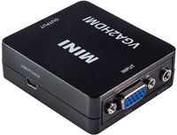 MaxTrack VGA + 3,5mm Jack naar HDMI converter | zwart