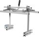 Tronçonneuse - Support mobile - Pour lame de 63,5 cm - Profondeur de coupe réglable - Convient aux projets de bricolage et à l'ébénisterie - Argent
