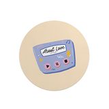 Questo Casa Ronde Digitally Printed Mouse Pad, Non-Slip Bottom, for Office and Home, Diameter: 22 cm