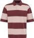 WE Fashion Heren boxy fit polo met streep