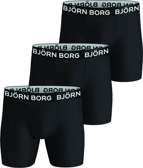Björn Borg Bjorn Borg Sports Boxers 3-Pack Zwart - Maat M
