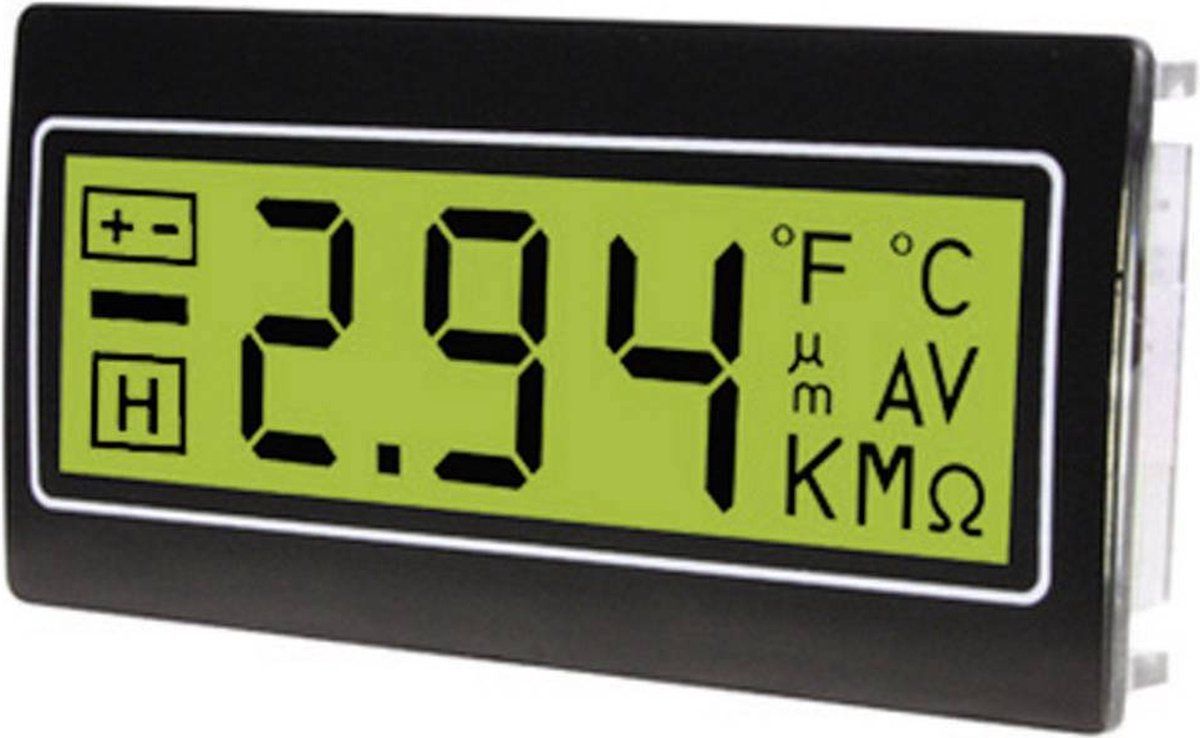 TDE Instruments DPM961-TG Digitaal inbouwmeetapparaat - Zwart
