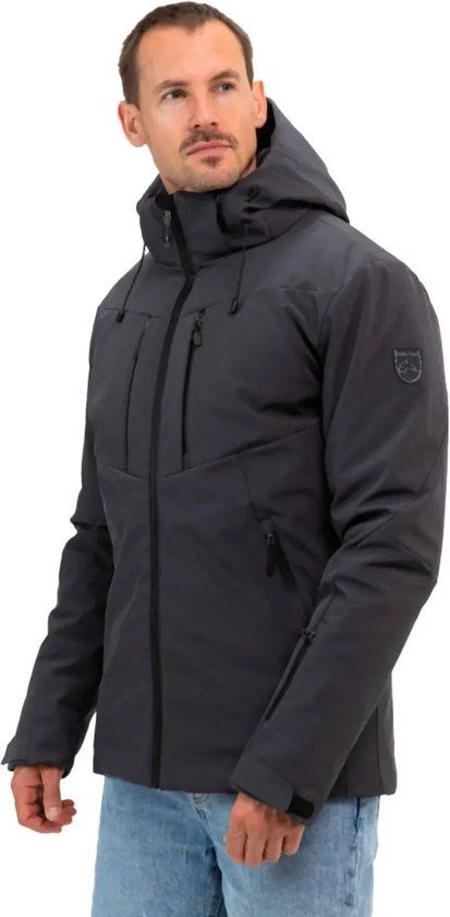 FALCON Ski Jas Heren Boris Zwart, Wit XXXL