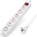 Aigostar 20FGZ Stekkerdoos - 6-voudig - 3 meter - Wit