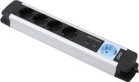 Olympia MS 2500 stekkerdoos 1,5 meter 5-voudig Zwart, Zilver