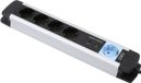 Olympia MS 2500 stekkerdoos 1,5 meter 5-voudig Zwart, Zilver