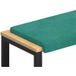 Maison Exclusive - Coussin de banc velours turquoise, profondeur 35 cm
