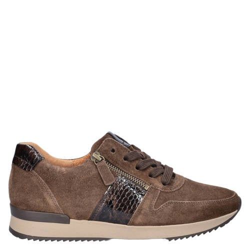 Gabor suède sneakers bruin