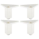 cyclingcolors 4 pieds de meuble 30 x 30 mm hauteur 75 mm en aluminium avec réglage universel 15 mm pour canapé armoire cuisine salle de bain chrome mat
