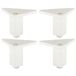 cyclingcolors 4 pieds de meuble 30 x 30 mm hauteur 75 mm en aluminium avec réglage universel 15 mm pour canapé armoire cuisine salle de bain chrome mat