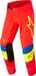 Alpinestars Techstar Quadro Felrood Geel Fluo Blauw Pantalon - Maat 28