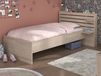 Escalade lit simple 90x200 cm chêne japonais