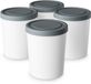Klarstein bacs à glaçons avec couvercles – set de 4, chacun 180 ml, plastique résistant, lavable au lave-vaisselle, léger, bacs à glaçons pour glace, yaourt et slushies, accessoire pour machines à glace