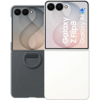 Samsung Galaxy Z Flip 8 256GB Wit 5G + Siliconen Back Cover met Magneet Zwart