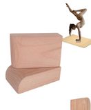 Omgoods - Coussinets d'équilibre en bois BalanceBlocks - Support ergonomique pour le yoga et la gymnastique