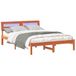 vidaXL Bedframe Wasbruin 120 x 200 cm Massief grenenhout