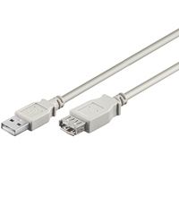 Wentronic USB Verl AA 300 HiSpeed 2.0 3m - Grijs