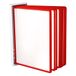 LEVIATAN Wand-zichtpaneelsysteem A4, 10 presentatieborden, ruimtebesparende wandhouder van metaal, voor kantoor, magazijn en productie, rood