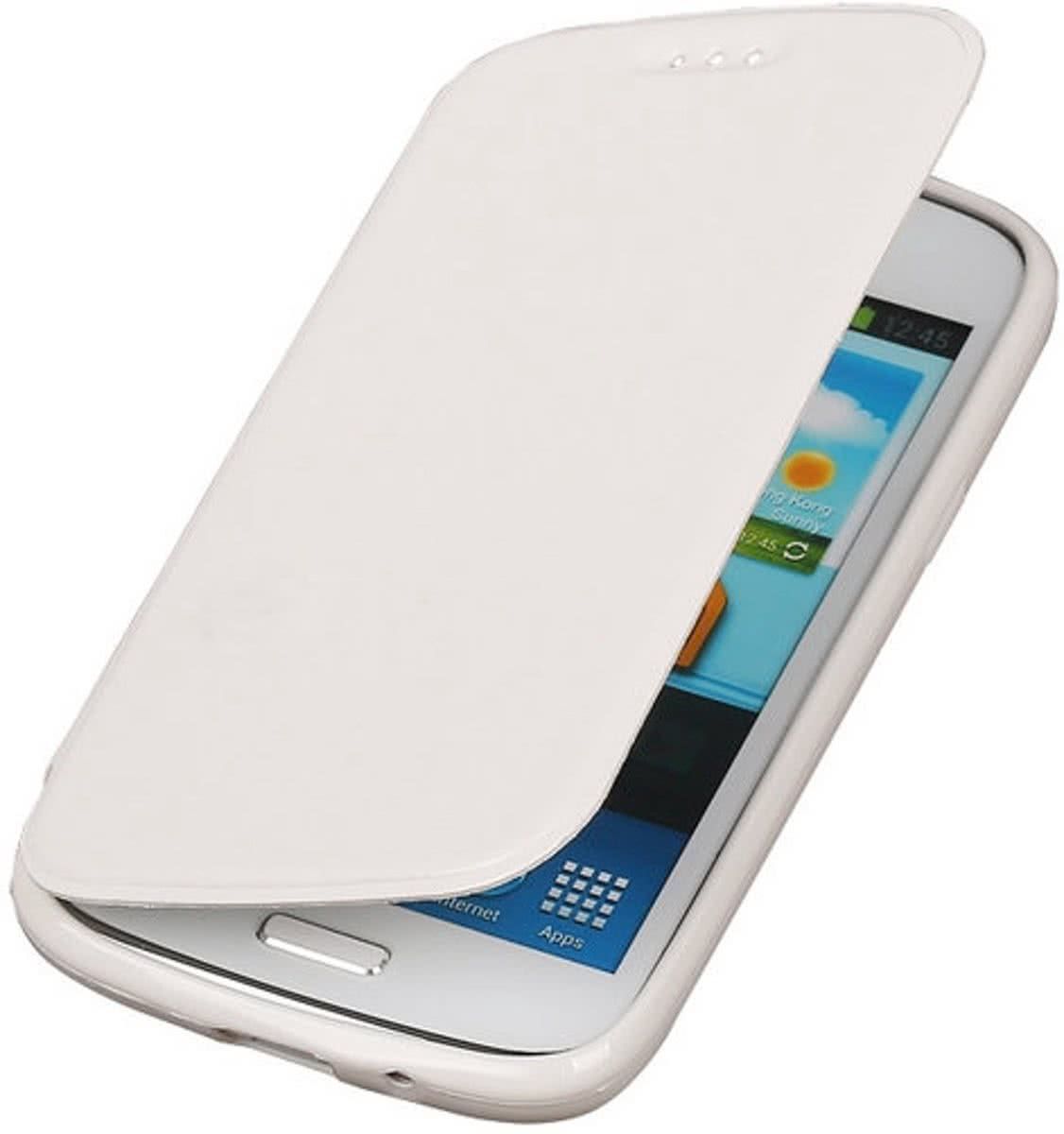 Best Cases Polar Map Case Wit LG G2 TPU Bookcover Hoesje