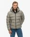 Superdry - Sportieve Capuchon Pufferjas - Heren - Licht Kaki Groen - S
