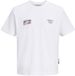 JACK & JONES Shirt wijnrood / zwart / wit