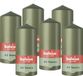 Bolsius - Gladde Stompkaarsen - 6 Stuks - Groen - 13 cm - 43 Branduren