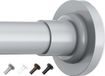Allecto plus Tringle à rideaux, gris, sans perçage, avec tringle extensible