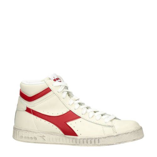 Diadora Game L High Sneakers - Off White/Rood