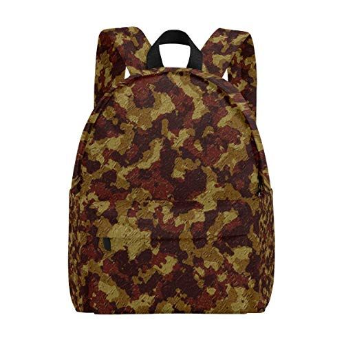 MONTOJ Purple Camouflage Weven Reistas Campus Rugzak Eén maat 6