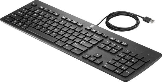 HP USB Business QWERTY Toetsenbord - Zwart